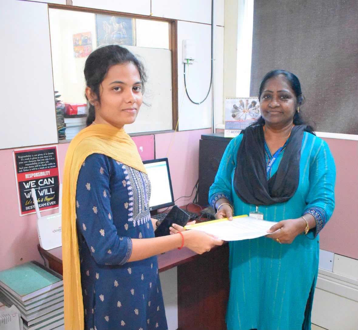 Student Receiving Offer Letter